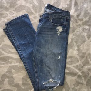 Distressed Long Jeans